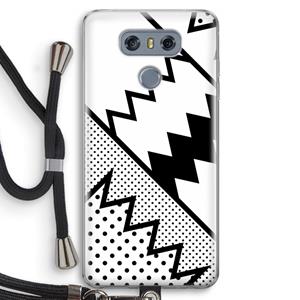 CaseCompany Pop Art #5: LG G6 Transparant Hoesje met koord