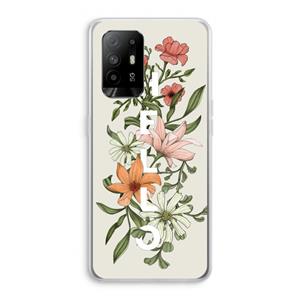 CaseCompany Hello bloemen: Oppo A94 5G Transparant Hoesje