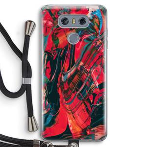 CaseCompany Endless Descent: LG G6 Transparant Hoesje met koord