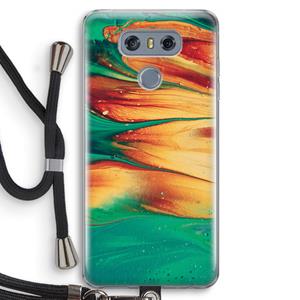 CaseCompany Green Inferno: LG G6 Transparant Hoesje met koord