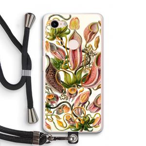 CaseCompany Haeckel Nepenthaceae: Pixel 3 XL Transparant Hoesje met koord