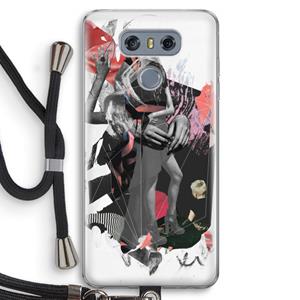 CaseCompany Dissimulation du réel: LG G6 Transparant Hoesje met koord