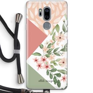 CaseCompany Sweet heaven geometrics: LG G7 Thinq Transparant Hoesje met koord