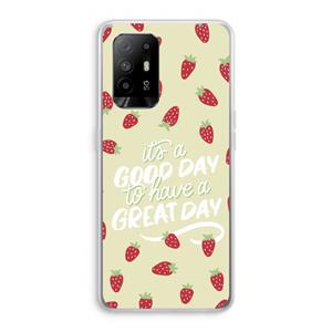 CaseCompany Don't forget to have a great day: Oppo A94 5G Transparant Hoesje