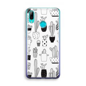 CaseCompany Cactusmotief: Huawei P Smart (2019) Transparant Hoesje