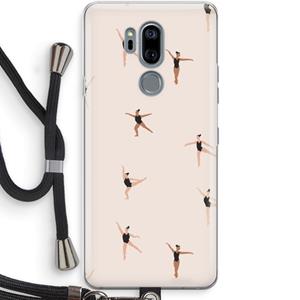 CaseCompany Dancing #1: LG G7 Thinq Transparant Hoesje met koord