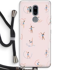 CaseCompany Dancing #3: LG G7 Thinq Transparant Hoesje met koord