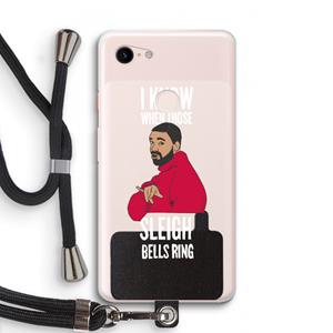 CaseCompany Sleigh Bells Ring: Pixel 3 XL Transparant Hoesje met koord