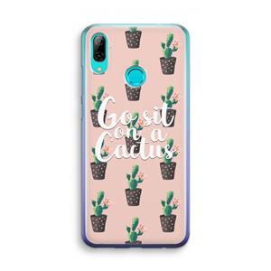 CaseCompany Cactus quote: Huawei P Smart (2019) Transparant Hoesje