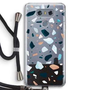 CaseCompany Terrazzo N°13: LG G6 Transparant Hoesje met koord