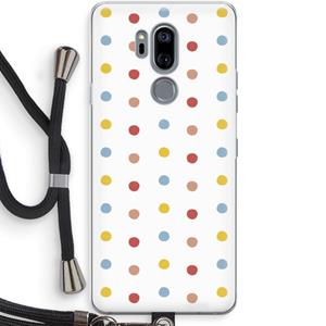CaseCompany Bollen: LG G7 Thinq Transparant Hoesje met koord