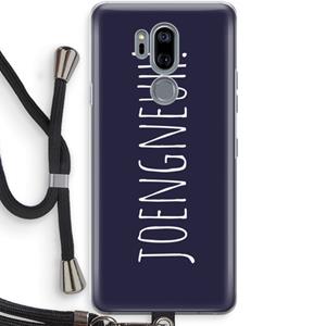 CaseCompany Joengneuh!: LG G7 Thinq Transparant Hoesje met koord