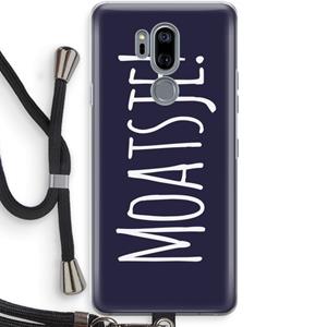 CaseCompany Moatsje!: LG G7 Thinq Transparant Hoesje met koord