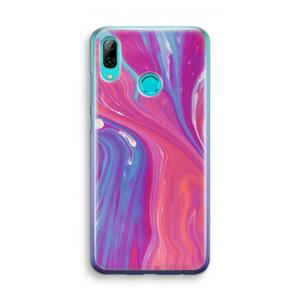 CaseCompany Paarse stroom: Huawei P Smart (2019) Transparant Hoesje