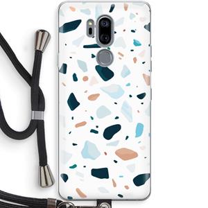 CaseCompany Terrazzo N°13: LG G7 Thinq Transparant Hoesje met koord