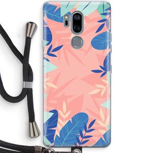 CaseCompany Tropisch: LG G7 Thinq Transparant Hoesje met koord