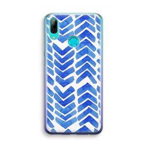 CaseCompany Blauwe pijlen: Huawei P Smart (2019) Transparant Hoesje