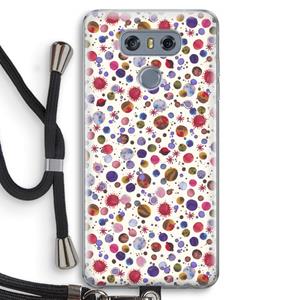 CaseCompany Planets Space: LG G6 Transparant Hoesje met koord