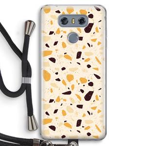 CaseCompany Terrazzo N°13: LG G6 Transparant Hoesje met koord