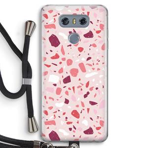 CaseCompany Terrazzo N°15: LG G6 Transparant Hoesje met koord