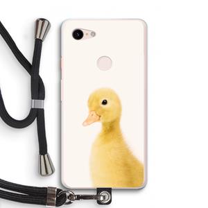 CaseCompany Duke: Pixel 3 XL Transparant Hoesje met koord