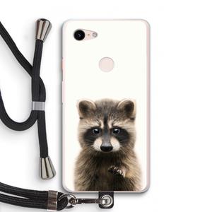 CaseCompany Rocco: Pixel 3 XL Transparant Hoesje met koord