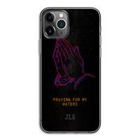 CaseCompany Praying For My Haters: iPhone 11 Pro Transparant Hoesje