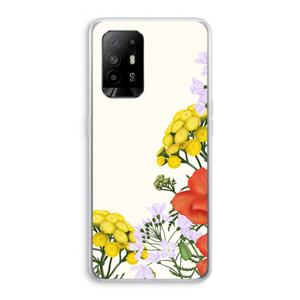 CaseCompany Wilde bloemen: Oppo A94 5G Transparant Hoesje