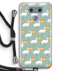 CaseCompany Pelican: LG G6 Transparant Hoesje met koord