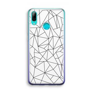 CaseCompany Geometrische lijnen zwart: Huawei P Smart (2019) Transparant Hoesje