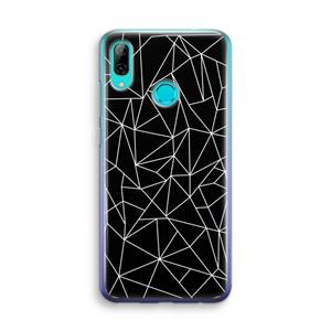 CaseCompany Geometrische lijnen wit: Huawei P Smart (2019) Transparant Hoesje