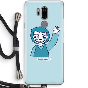 CaseCompany Zwaai: LG G7 Thinq Transparant Hoesje met koord