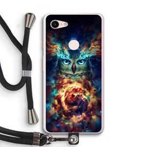 CaseCompany Aurowla: Pixel 3 XL Transparant Hoesje met koord