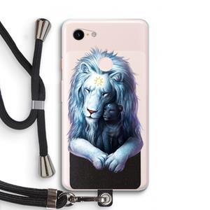 CaseCompany Child Of Light: Pixel 3 XL Transparant Hoesje met koord