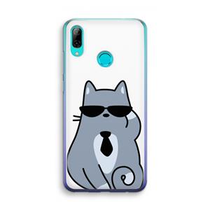 CaseCompany Cool cat: Huawei P Smart (2019) Transparant Hoesje