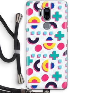 CaseCompany 8-bit N°2: LG G7 Thinq Transparant Hoesje met koord