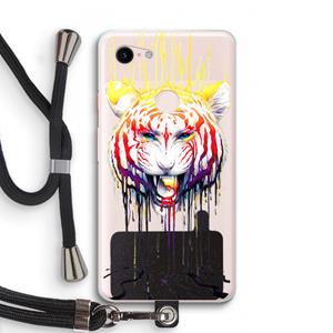 CaseCompany Fading: Pixel 3 XL Transparant Hoesje met koord