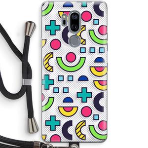 CaseCompany 8-bit N°6: LG G7 Thinq Transparant Hoesje met koord