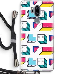 CaseCompany 8-bit N°7: LG G7 Thinq Transparant Hoesje met koord