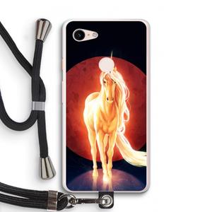 CaseCompany Last Unicorn: Pixel 3 XL Transparant Hoesje met koord
