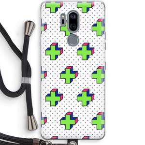 CaseCompany 8-bit N°10: LG G7 Thinq Transparant Hoesje met koord