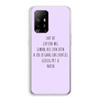 CaseCompany GSM: Oppo A94 5G Transparant Hoesje