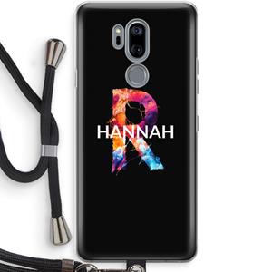 CaseCompany Abstract Spectrum: LG G7 Thinq Transparant Hoesje met koord