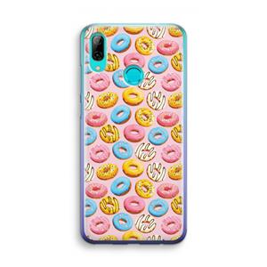 CaseCompany Pink donuts: Huawei P Smart (2019) Transparant Hoesje