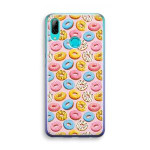 CaseCompany Pink donuts: Huawei P Smart (2019) Transparant Hoesje