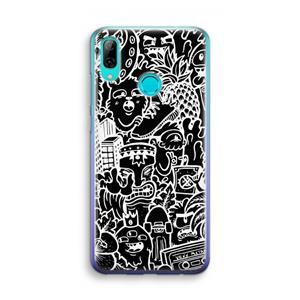 CaseCompany Vexx Black Mixtape: Huawei P Smart (2019) Transparant Hoesje