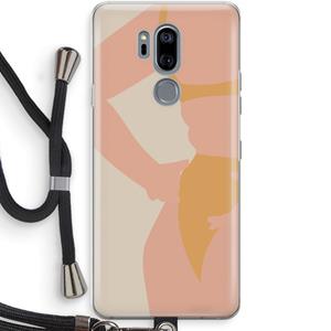 CaseCompany Bikini body: LG G7 Thinq Transparant Hoesje met koord