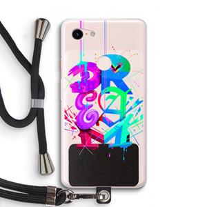 CaseCompany Dream: Pixel 3 XL Transparant Hoesje met koord
