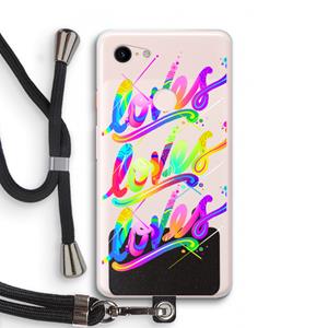 CaseCompany Loves: Pixel 3 XL Transparant Hoesje met koord