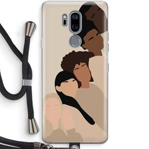 CaseCompany Sweet creatures: LG G7 Thinq Transparant Hoesje met koord
